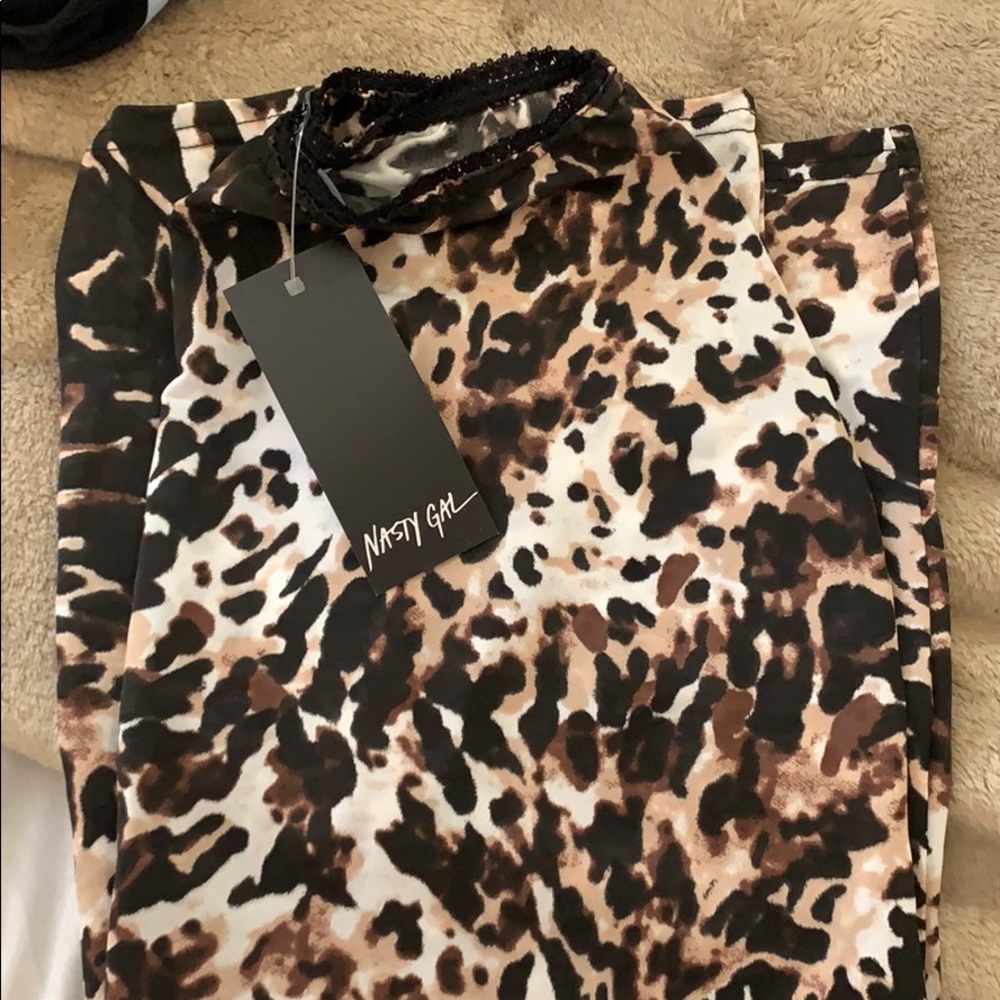 NEW leopard skirt from Nasty Gal!